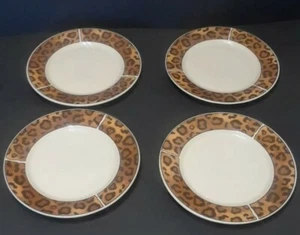 VINTAGE Sakura Majesticware TRIBE Animal Print Bordüre 4 Dessert Salatteller Schale - Bild 1 von 5