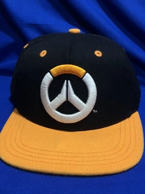 Gorra de béisbol JINX Overwatch Showdown Snapback negra amarilla ajustable Foto 1 de 4