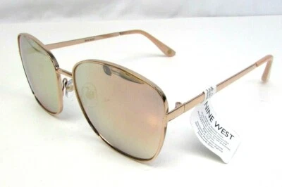 Nine West Woman's Gold Mirror Sunglasses See Description 32890RNJ653 MID 100% UV - Image 1 of 4