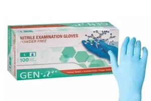 100x Vinyl Multi Purpose Disposable Gloves, Powder Free Latex Free - Black, Blue - Picture 1 of 9