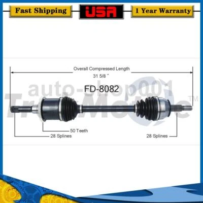 Eje trasero izquierdo CV eje articulado para Ford Cougar 1994 1993 1992 1991 1990 Foto 1 de 2