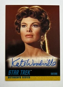 Star Trek Autograph Series Kate Woodville 2009 como Natira Auto AR63 - Imagen 1 de 2