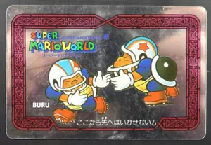 Tarjeta metálica Super Mario World 4 Buru No.7 Nintendo Game Card japonesa - Imagen 1 de 2