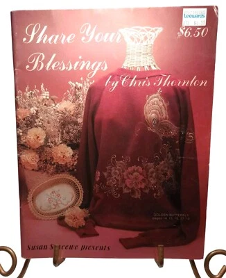 VTG Share Your Blessings By Chris Thornton Tole Painting Patterns Southwestern - Image 1 of 4