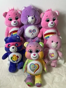Care Bears Lot Of 6 Stuffed Animal Plush Toys READ DESCRIPTION For Details - Picture 1 of 24