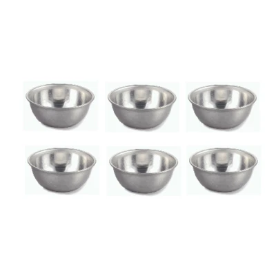 6 Stampi Parrozzo Alluminio cm 7 Stampo Forma Delizia Formine Stampini Semisfera - Immagine 1 di 4