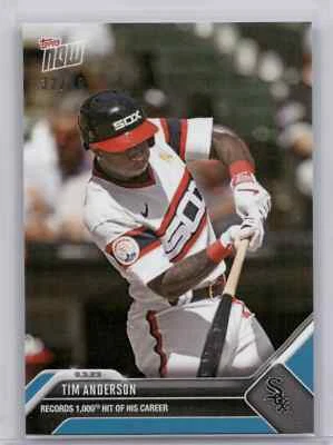 🟦 TIM ANDERSON 1,000th Career Hit BLUE 32/49 White Sox 2023 Topps Now #808 🔥 - Image 1 of 2