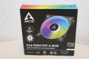 Ventilateur de boîtier ARCTIC P14 PWM PST A-RGB 0dB 140 mm noir neuf facture TVA - Photo 1/3