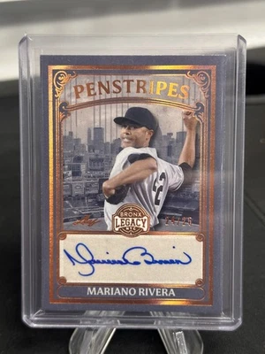 MARIANO RIVERA 2025 HOJA BRONX LEGADO RAYAS BRONCE AUTÓGRAFO/25 Foto 1 de 2