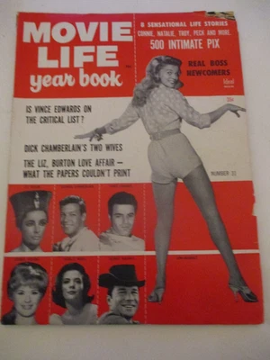 Yvette Mimieux, Gregory Peck - Movie Life Yearbook Magazine 1961 - Image 1 of 2
