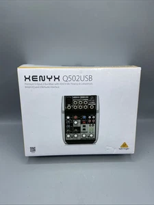 Behringer Xenyx Q502USB Mezclador de 5 entradas con cable de alimentación y caja abierta USB - Imagen 1 de 19
