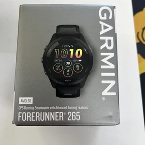 Garmin Forerunner 265 GPS Bieganie Smartwatch AMOLED Wyświetlacz Czarny - Zdjęcie 1 z 3