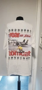 F.14 Tomcat Retro / Vintage Mens Alpha Strike Short Sleeved Top Size L - Picture 1 of 14