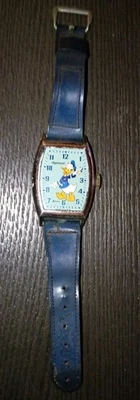 Reloj de pulsera Disney 1948 Donald Duck Ingersoll US Time banda azul brazos móviles Foto 1 de 3