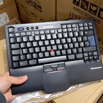Original Lenovo SK-8845CR TrackPoint USB Wired UltraNav Keyboard - Indian Layout - Image 1 of 4