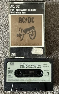 AC/DC - For Those About To Rock (Cassette 1981) Atlantic Records Classic Rock - Picture 1 of 3
