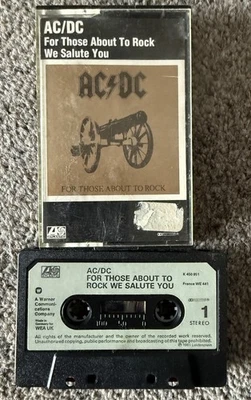 AC/DC - For Those About To Rock (Cassette 1981) Atlantic Records Classic Rock - Image 1 of 3