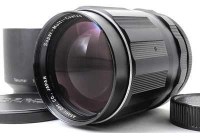 Pentax Super-Multi-Coated Takumar 135mm F2.5 MF Lens w/Hood NEAR MINT+ Japan - Image 1 of 4
