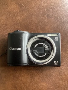 CANON POWERSHOT A810 Black 16MP Digital Compact Camera Good Working Condition - Picture 1 of 6