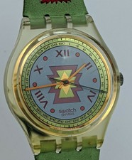 Vintage Swatch Watch GK154 Cuzco 1993 Gent Men's Originals Leather Strap