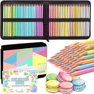 50 Pastel Colouring Pencils Set Macaron Coloured Pencils for Adult Wood Lead Ne - Picture 1 of 1