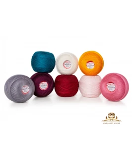 Crocheting cord made of mercerized cotton MUZA 20 – 100g - Picture 1 of 98