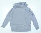 TU Womens Blue Polyester Pullover Sweatshirt Size M