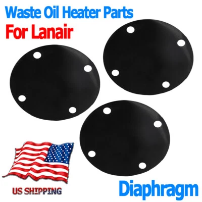 BUKIMISEH 3Pcs Waste Oil Heater Diaphragm For Lanair FI/HI/MX #9871 Replacement Diaphragms