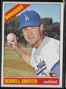 1966 Topps Baseball Derrell Griffith #573!  Low Shipping for Multiple Items!