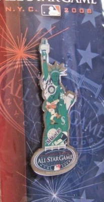 2008 AS All-Star Seattle Mariners Statues on Parade pin Statue of Liberty - Image 1 of 4