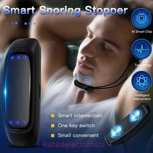 Smart Snoring Stopper Sleeping Aid Anti Snoring Chin Device Muscle Tightening US - Picture 1 of 12