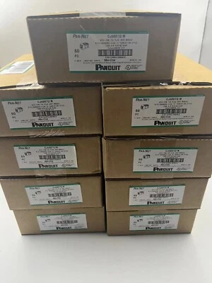 Panduit Giga TX Cat6 Network Jack CJ688TGIW/White CJ688TGBU/Blue BOX of 50 ！！ - Image 1 of 4