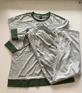 NEW! Jason Wu x EVA Air Unisex Sz L Royal Laurel Business Class Pajama Set Green - Picture 1 of 8
