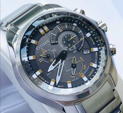 Citizen Chronograph Perpetual Calendar Sapphire Crystal Sports Watch BL5600-53E - Image 1 of 4