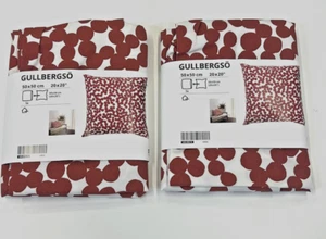 Menge 2 Ikea Gullbergso Outdoor Kissen Kissenbezug 20x20" weiß rot gepunktet - Bild 1 von 5