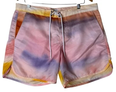 Pantalones cortos de tabla True Religion Tie Dye para hombre sorbete talla 34 por encima de la rodilla Foto 1 de 4