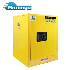 12 Ga Safety Storage Ventilated Cabinet Yellow Flammable Welded Bin Fireproof - Picture 1 of 8