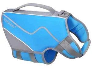 Blue Vivaglory Dog Life Jacket Adjustable -Pet Safety Vest - LARGE SIZE - Picture 1 of 5