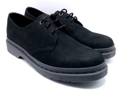 Dr. Martens 1461 Men's US 13 Shoes 3-Eye Leather Oxford Black Suede Doc - Image 1 of 4
