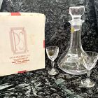 Decanter set for 2 Paul Sebastian Fine Crystal Vintage France w/ original box