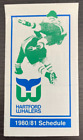 1980-81 Hartford Whalers Pocket Schedule