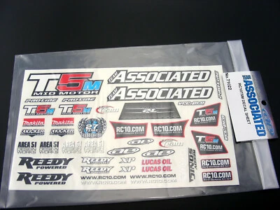 Team Associated 71022 RC10T5M Mid Motor Makita Kicker Lucas Oil XP Decal Sticker - Image 1 of 2