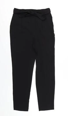 M&Co Womens Black Polyester Trousers Size 10 L29 in Regular - Image 1 of 4