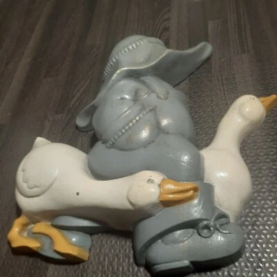 Vintage Burwood Geese & Child Wall Hanging Decor Made In The USA 8.5 inch - Image 1 of 4