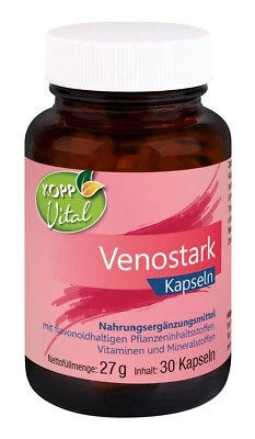 KOPP Vital® Venostark 30 Kapseln 27 g Vitamine Mineralstoffen Olivenblatt OPC - Bild 1 von 4