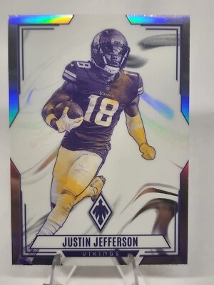 2023 Panini Phoenix - Justin Jefferson Contours Silver #CON-1 - Image 1 of 2