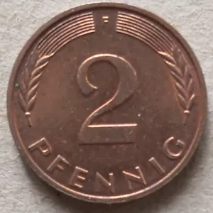 Germany 1982 2 Pfennig coin - Picture 1 of 2