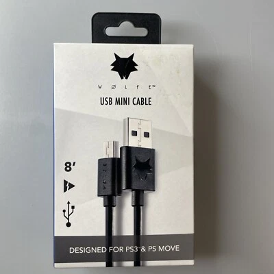 Wolfe USB Mini Cable and Sync Cable for PS3 - Image 1 of 2