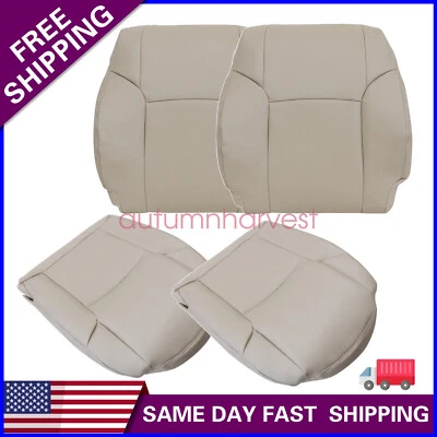 For 2003-2009 Toyota 4Runner Limited Driver Passenger Leather SEAT COVER TAUPE - Image 1 of 4