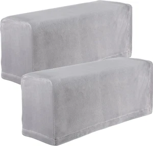 2Pcs Stretch Fabric Armrest Covers Anti-Slip Spandex Recliner Armchair Couch Arm - Picture 1 of 9